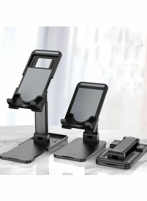 Universal Angle Height Adjustable Cell Phone Stand, Black