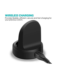 Magnetic Wireless Power Charging Station Dock for Samsung Watch Gear S4, Black