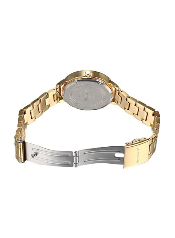 Curren Analog Quartz Watch for Women with Stainless Steel Band, Water Resistant, WT-CU-9006-GOD1, Gold