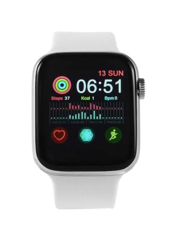 W5 1.54-inch Display Smartwatch, Heart Rate Monitor, White