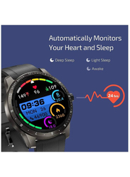 44mm Fitness Tracker Smartwatch with Body Temperature, Activity Tracker, Heart Rate Blood Pressure Sleep Monitor, Black