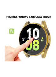 ZooMee Protective Ultra Thin Soft TPU Shockproof Case Cover for Samsung Galaxy Watch 4 44mm, Gold
