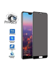 Huawei Nova 3E 9H Hardness Anti-Scratch Bubble Free Privacy Mobile Phone Tempered Glass Screen Protector, Black