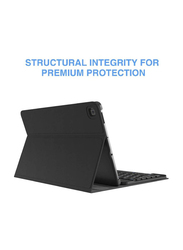 Protective Leather Smart Wireless BT Magnetic Folio Stand Tablet Keyboard Case for Samsung Galaxy Tab S6 Lite 10.4 inch 2020 2022, Black