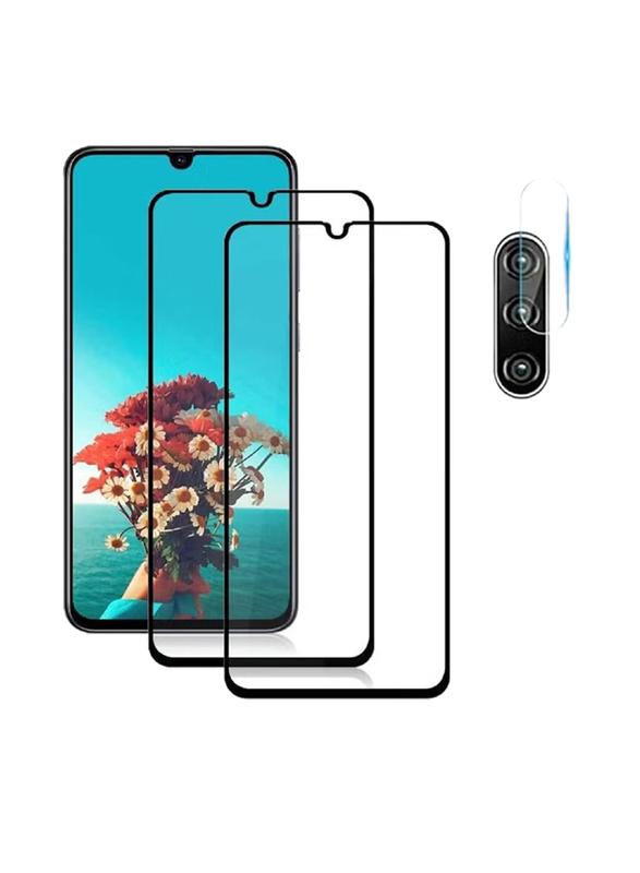 Huawei Huawei P30 Lite 2 x Tempered Glass Screen Protector + 1 x Back Camera Lens Protector, Clear