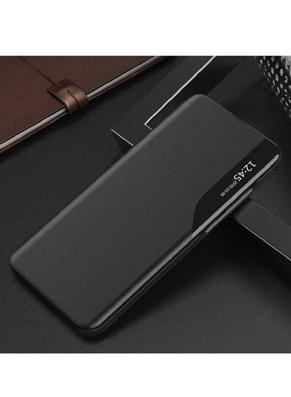 Oppo Reno 8 Pro Protective View Flip Case Cover, Black