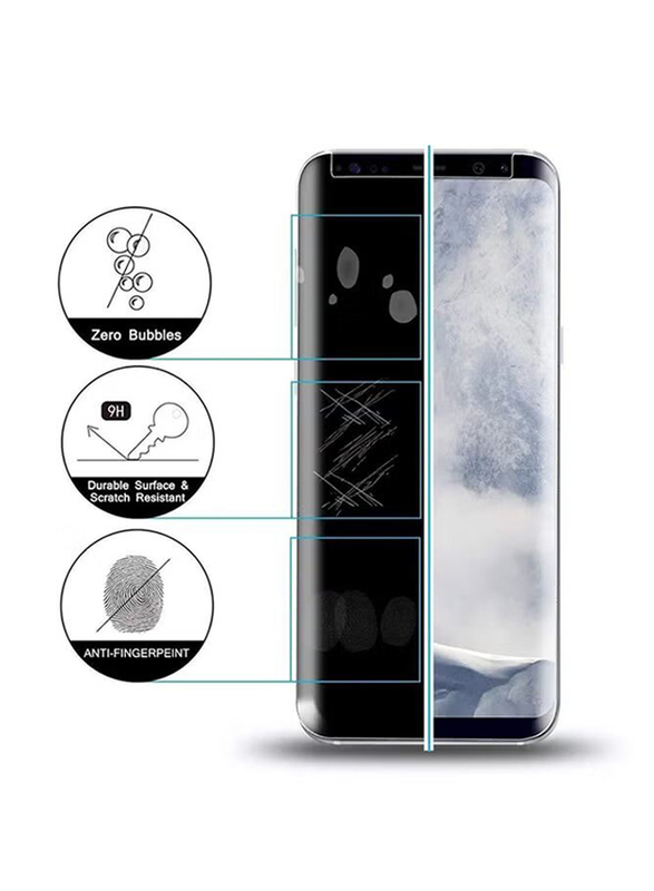 Samsung Galaxy S9 Mobile Phone Tempered Glass Screen Protector, Black