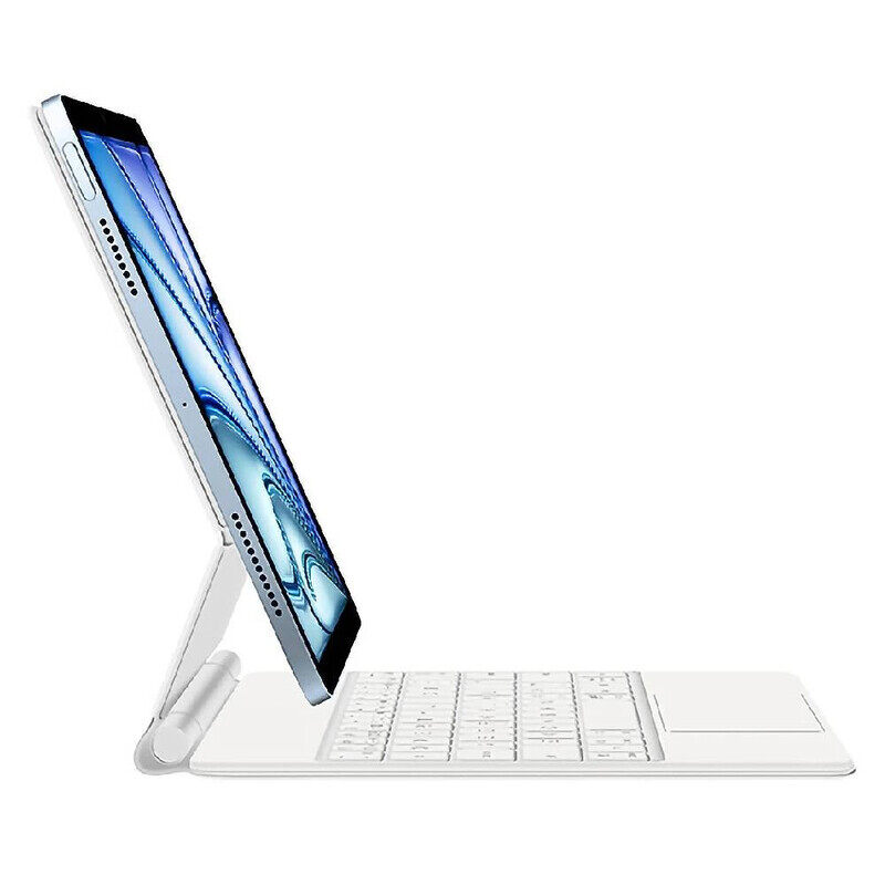 

TRON Magic keyboard for iPad Air 13 Inch M2 2024 Backlight TrackPad Smart Keyboards Cover Magnetic Case Folio 2018-2022 iPad Pro 12.9" White