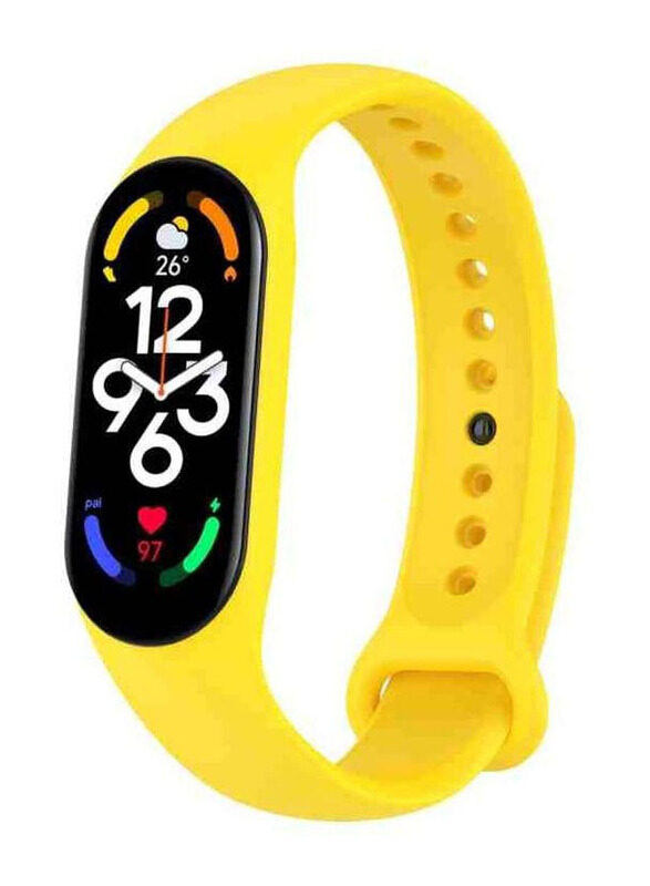 

Generic Soft Silicone Replacement Strap for Xiaomi Mi Band 7, Yellow