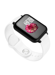 B57C Intelligent Heart Rate Monitor Sport Smartwatch, White/Black