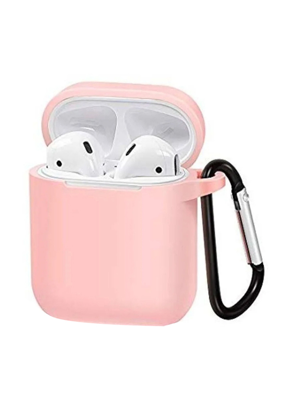 Apple AirPods 1/2 Soft Silicone Protective Case Cover, Pink