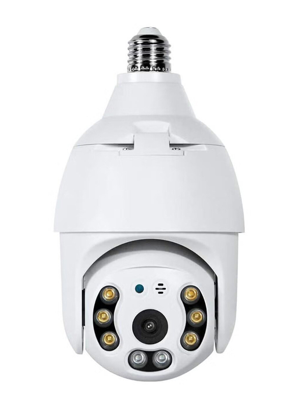 XiuWoo Wi-Fi Smart CCTV Bulb Camera 1080P Night Vision IP Camera, White