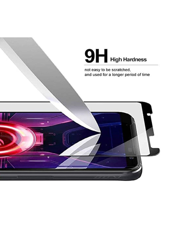 ASUS ROG Phone Full Coverage Anti-Scratch Tempered Glass Screen Protector, 2 Pieces, Clear