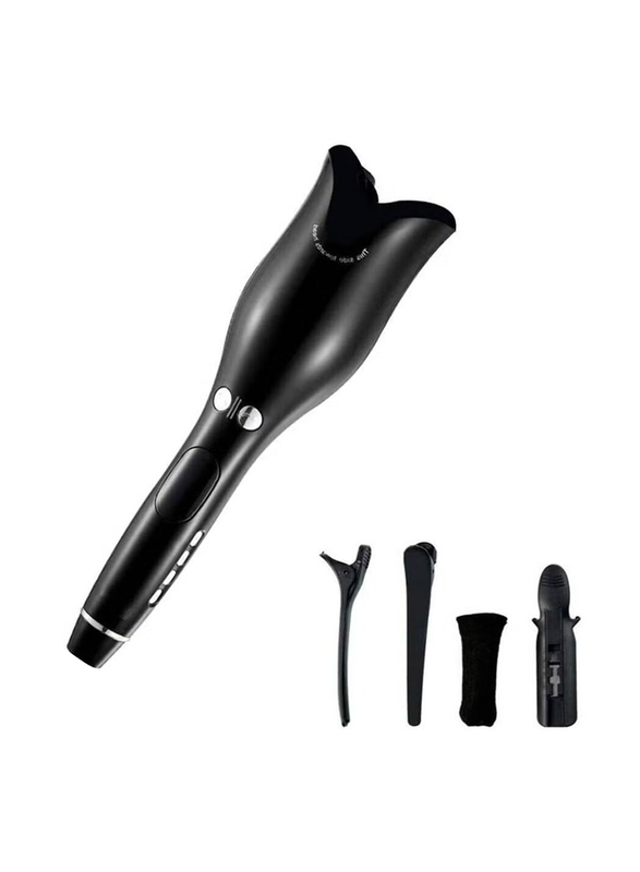 Automatic Ceramic Rotating Hair Curler, Black