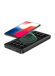 20000mAh Fast Wireless Charging Power Bank with Quick Charge, Black