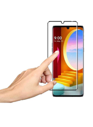 \HYX Easy To Install Full Coverage HD Anti-Scratch Anti-Fingerprint Tempered Glass Screen Protector for LG Velvet, Clear