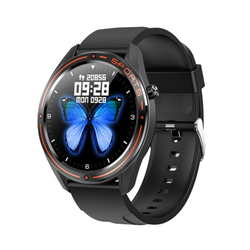 1.3 Inch Full-Touch TFT Display IP68 Waterproof Sports Watch BT5.0 Fitness Tracker Smartwatch, WB02, Black