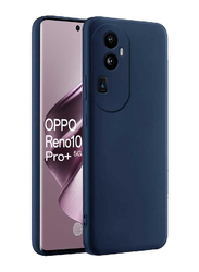 Zoomee Oppo Reno 10 Pro+ 5G Liquid Silicone Rubber Camera Protection Ultra Slim Mobile Phone Case Cover, Blue