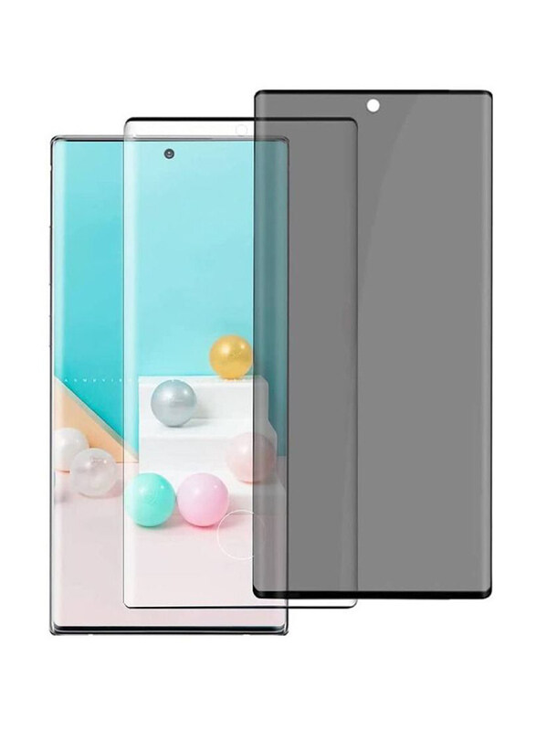 

Generic Samsung Galaxy Note 10 Privacy+5D Tempered Glass Screen Protector, 2 Piece, Clear