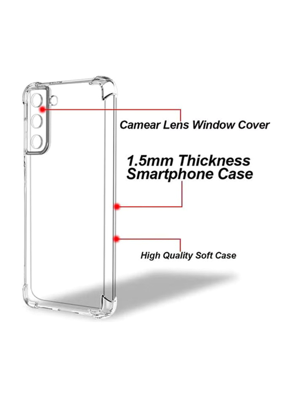 Samsung Galaxy S21+ 6.7 Inch With Edges That Fully Mobile Phone Back Case Cover, Clear