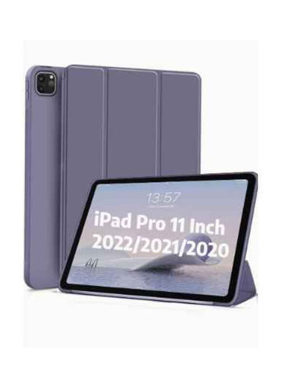 

Dux Ducis Apple iPad Pro 2022/2021/2020 TPU Mobile Phone Case Cover With Pen Holder, Purple