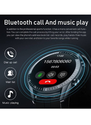 LW Bluetooth Touc Screen Fitness Trackers Smart Watch, Black