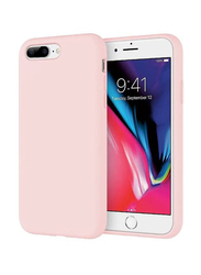 Apple iPhone 7 Plus Microfiber Lining Silicone Protective Mobile Phone Case Cover, Pink