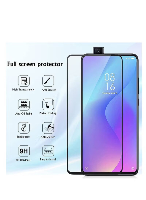 Xiaomi Redmi K20 Pro Mobile Phone Tempered Glass Screen Protector, 2 Piece, Clear