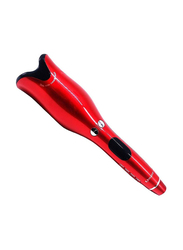 Arabest Automatic Ceramic Rotating Hair Curler, Red