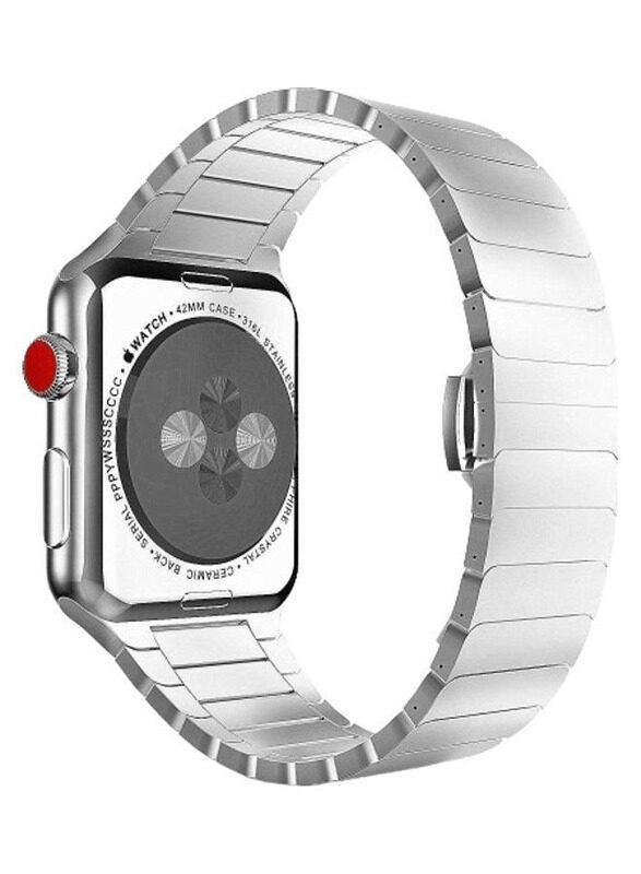 

Generic Stainless Steel Smartwatch Replacement Strap for Apple Watch, Silver