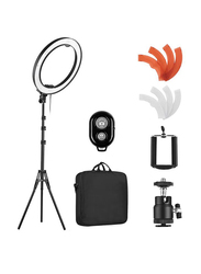 Andoer LED Video Light Dimmable Photography Ring Fill Set, Multicolour