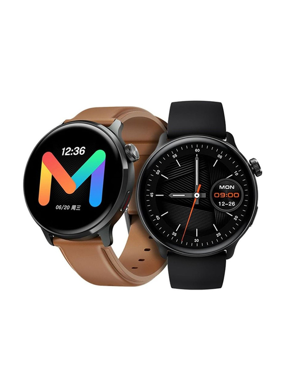 Mibro 1.3 Inch Watch Lite2 AMOLED HD Display 2ATM Waterproof Bluetooth Smartwatch, Black