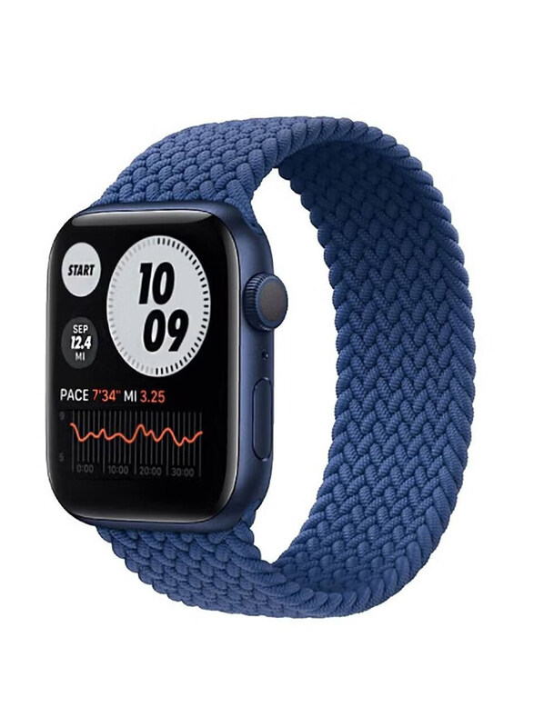 

Generic Braided Solo Loop Watch Band for Apple Watch Series 7 41mm, Blue