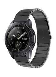 Classic Ceramic Strap Smartwatch Band for Samsung Galaxy Smartwatch 46mm, Black