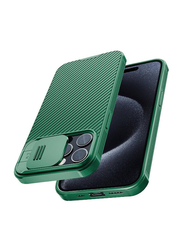 

Nillkin Apple 15 Pro 6.1 Inch 2023 Cameshield Pro Mobile Phone Back Case Cover, Green