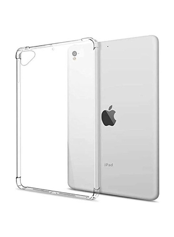 Apple iPad 9.7-inches 2018/2017/2016 Corner Protection Bumper Soft Silicone Shockproof Ultra Slim Premium Anti-Scratch Clear Tablet Case Cover, Clear