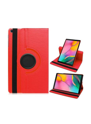 Samsung Galaxy Tab S6 Lite 2020 10.4-inch 360 Degree Rotating Stand Auto Sleep/Wake Folio Leather Smart Tablet Case Cover, Red