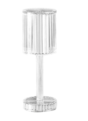 Arabest Modern Crystal Table Lamp, White