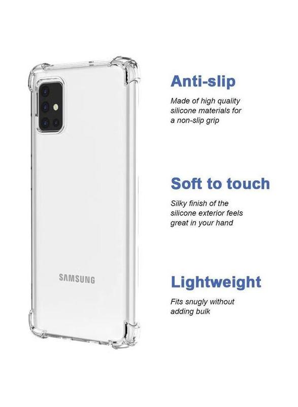 Samsung Galaxy A51 Protective Soft TPU Mobile Phone Case Cover, Clear