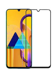 Samsung Galaxy M30 Full Glue Edge-to-Edge Tempered Glass Screen Protector, Black/Clear