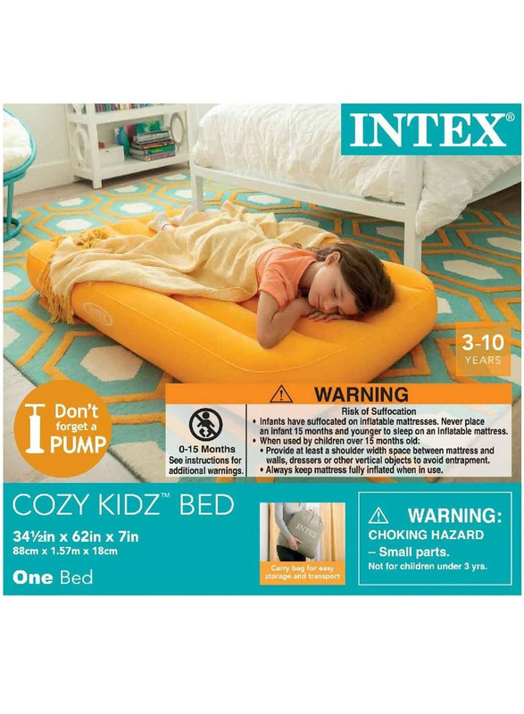 Intex Cozy Kidz Airbed, Assorted Colour