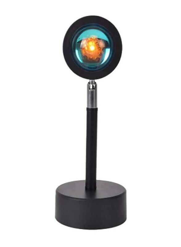 Generic Adjustable Sun Set Lamp Stand, Black