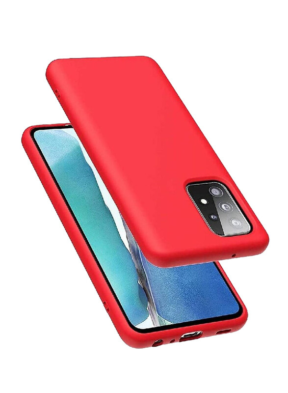 

Generic Samsung Galaxy A72 4G Soft Silicone Protective Mobile Phone Case Cover, Red