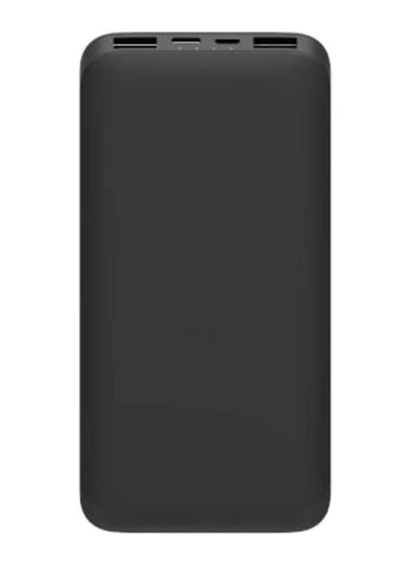 Gennext 20000mAh Dual USB Fast Charge Power Bank, Black