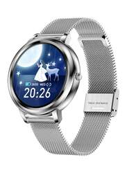 MK20  Smart Watch 1.09-Inch IPS Full-Touch Screen BT4.0 For Women Silver