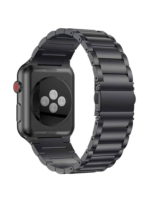 Stainless Steel Strap Replacement for Apple Watch Series 5/4/3/2/1 38mm, 40mm, Black