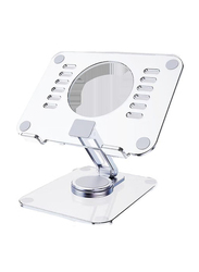 Gennext 360 Rotating Base Stand for 4-13.3 Inch Tablet Phone, White