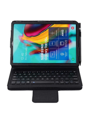 Ntech Backlight Slim Lightweight Magnetic Detachable Wireless Bluetooth English Keyboard for Samsung Galaxy Tab S7 11” (2020) Sm-T870/T875/T878, Black