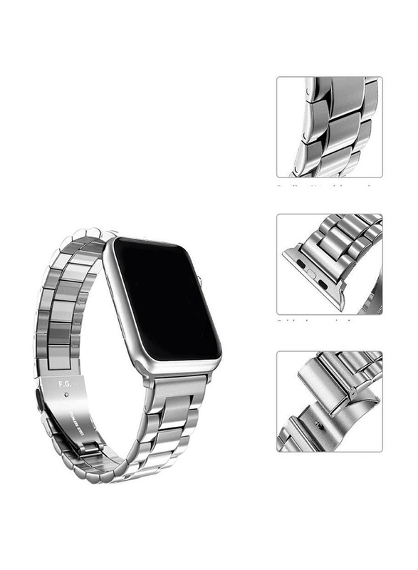 Stainless Steel Metal Strap for Apple Watch 38mm/40mm, Silver