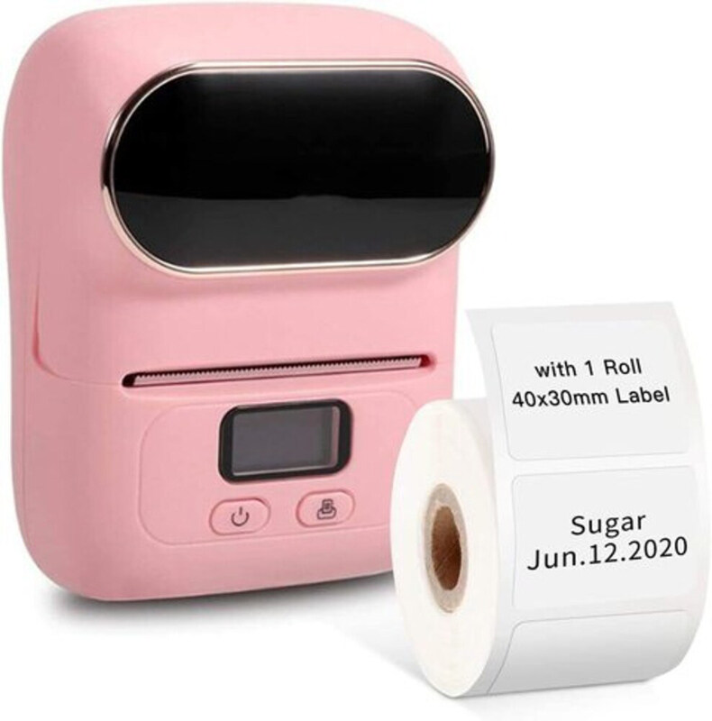 

Generic Portable Bluetooth Sticker Machine Label Maker, Pink